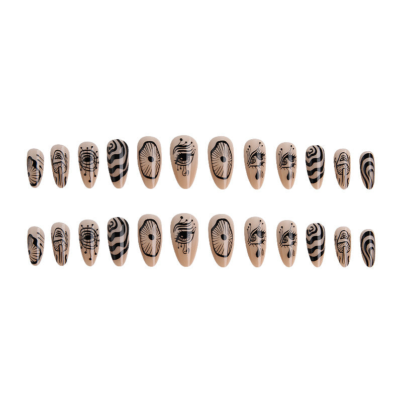 Artful nails with abstract design Stornfield