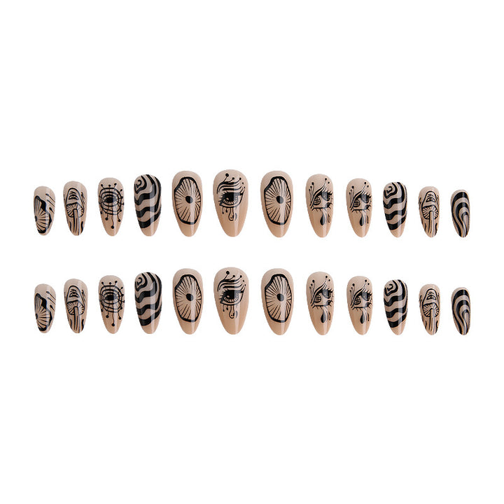 Artful nails with abstract design Stornfield