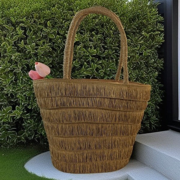 Beach basket with classic sun protection Stornfield