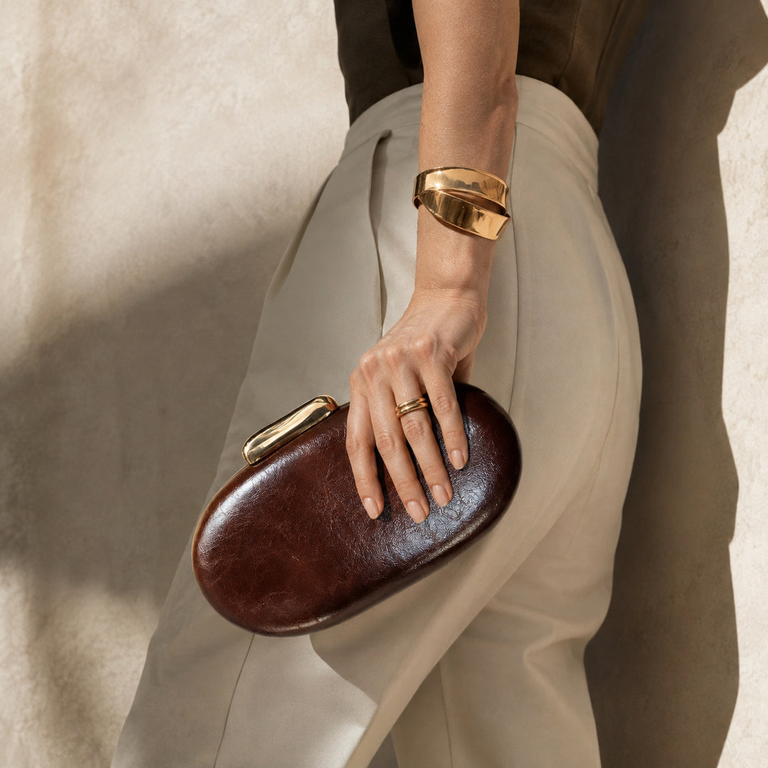 Elegant Leather Clutch