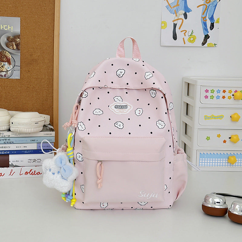 Fun Cloud-Patterned Casual Backpack Stornfield