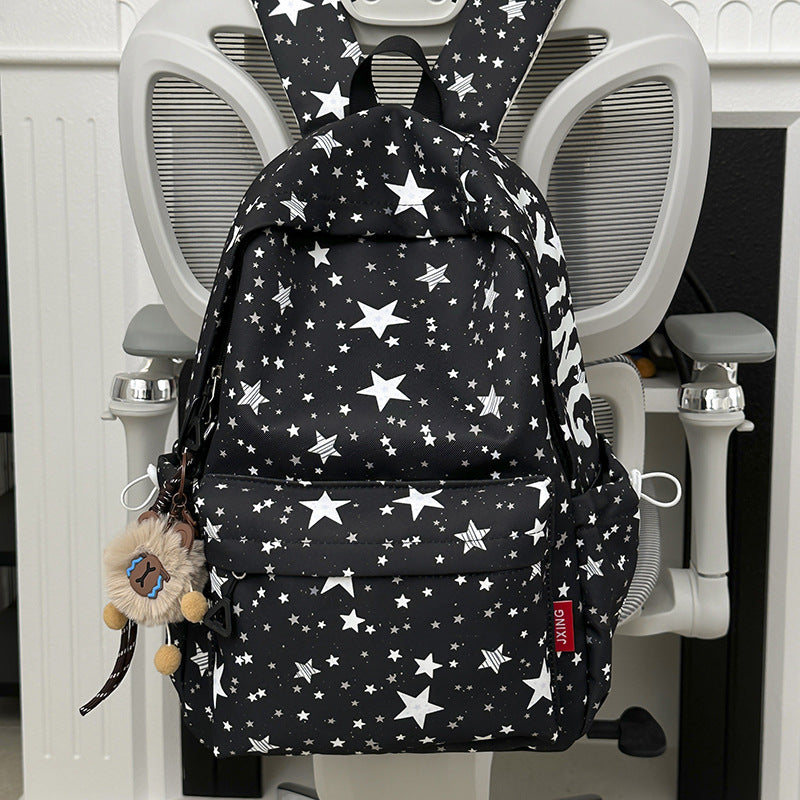 Star-Printed Cute Backpack Stornfield