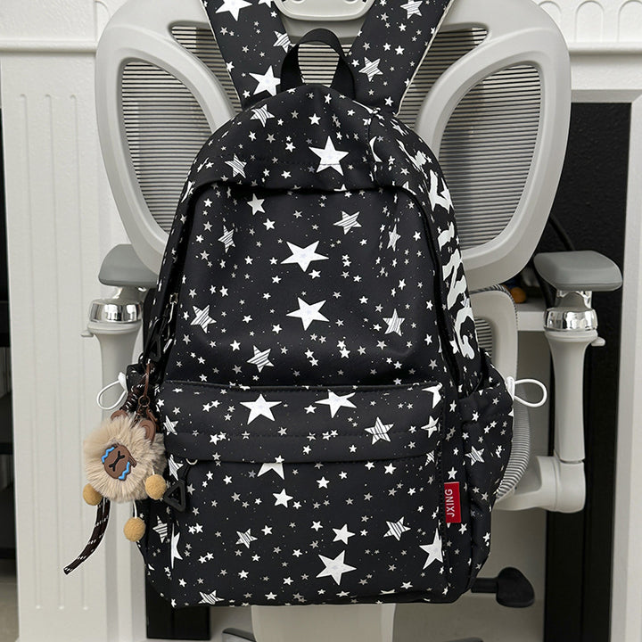 Star-Printed Cute Backpack Stornfield