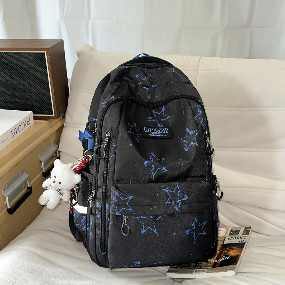 Multi-Functional Star-Patterned Backpack Stornfield