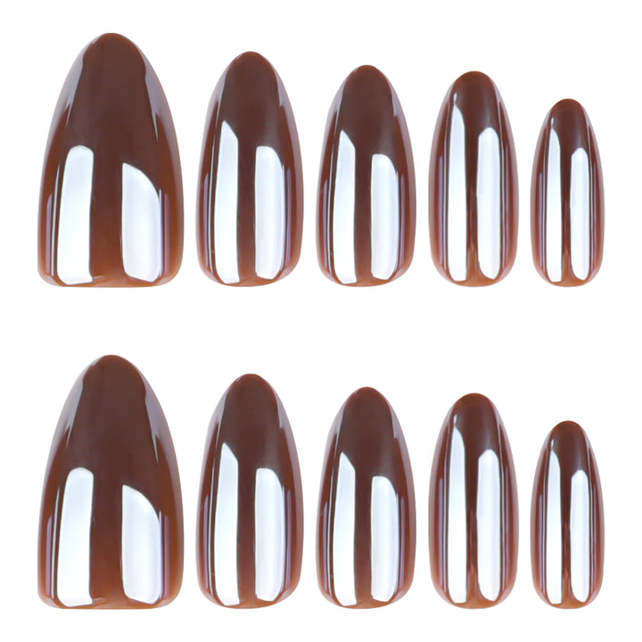 Artificial press-on nails with glossy finish Stornfield