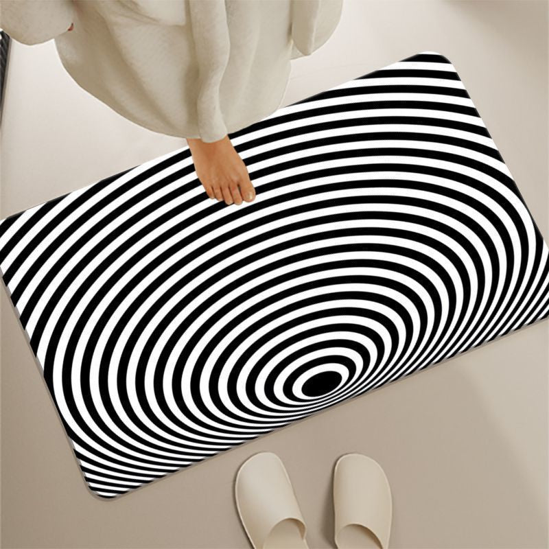 Geometric Pattern Bath Mat