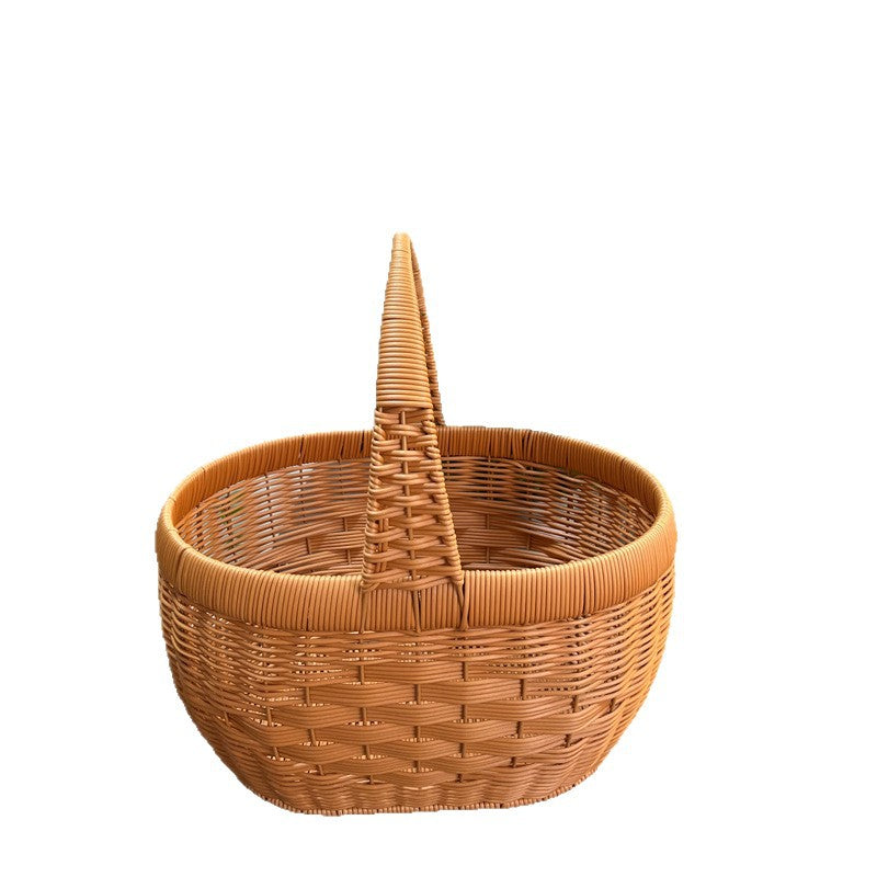 Ladies Handmade Basket with Elegant Handle Stornfield