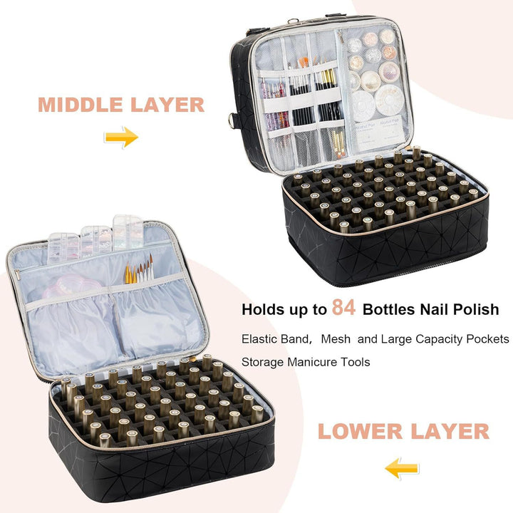 Cosmetic storage bag with multiple compartments Stornfield