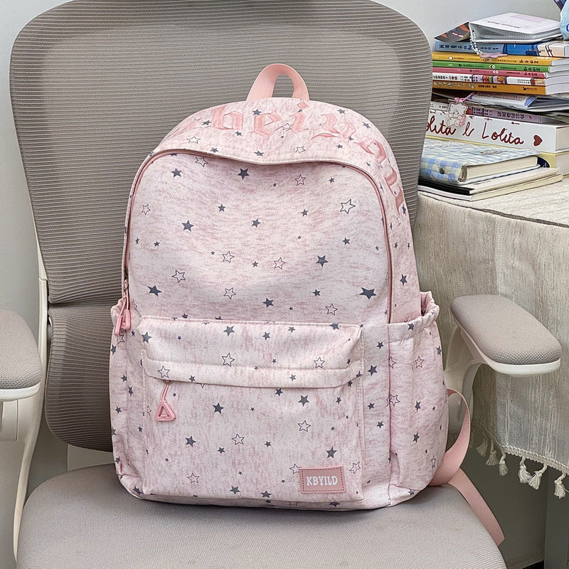 Star-Printed Casual Backpack Stornfield