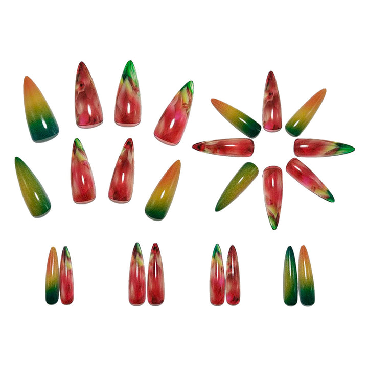 Artificial nails with sparkling crystal and faceted design Stornfield