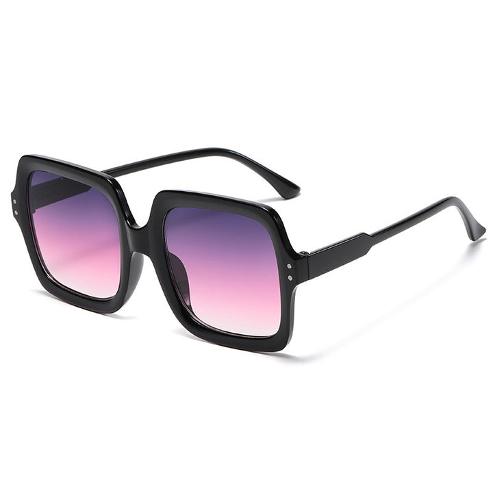Ladies fashionable square sunglasses with mirrored lenses Stornfield