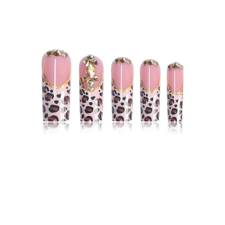 Luxury Leopard Print Press-On Nail Extensions Stornfield