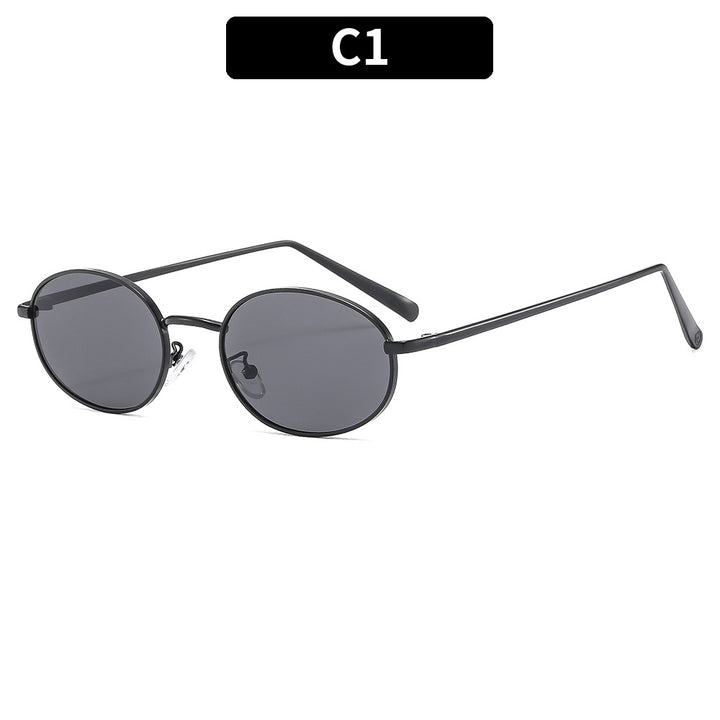 Elegant Look Stylish Oval Frame Sunglasses