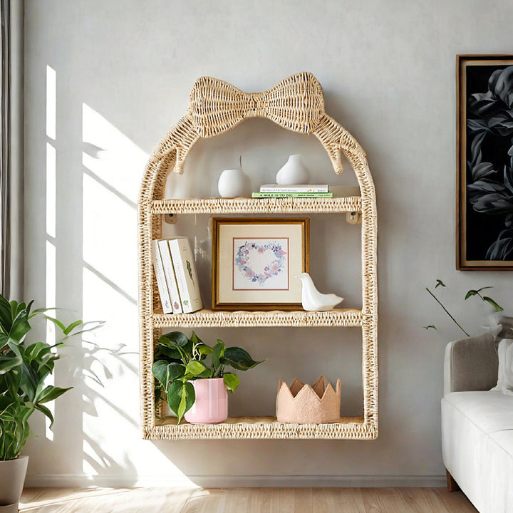 Playful wall shelf in butterfly design Stornfield
