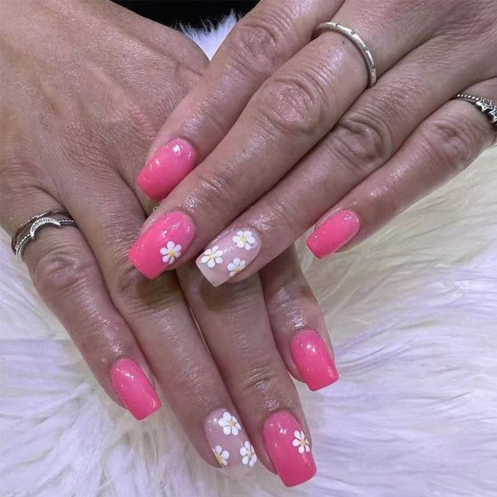 Floral Embellished Gel Nail Art Set Stornfield