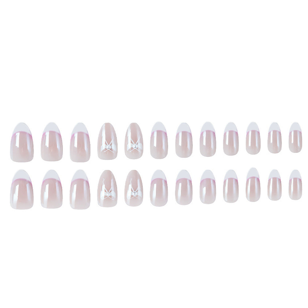 Elegant Floral French Tip Nail Enhancements Stornfield