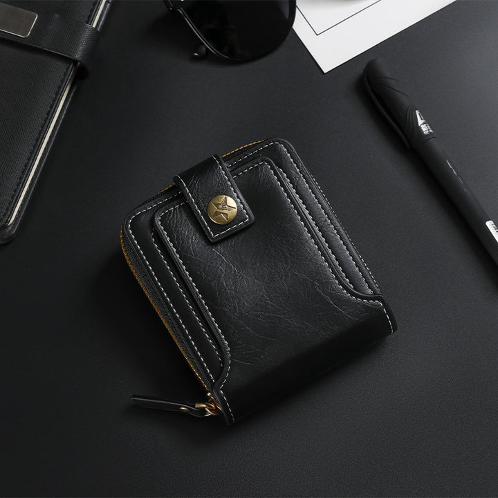 Bi-Fold Zip Wallet with Card Slots Stornfield