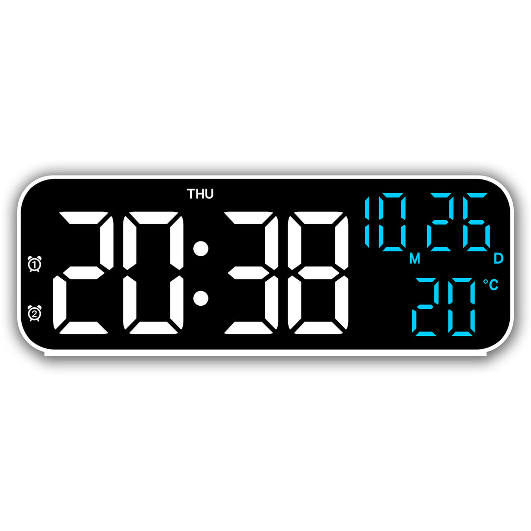 Digital Alarm Clock with Large LED Display and Weather Function Stornfield