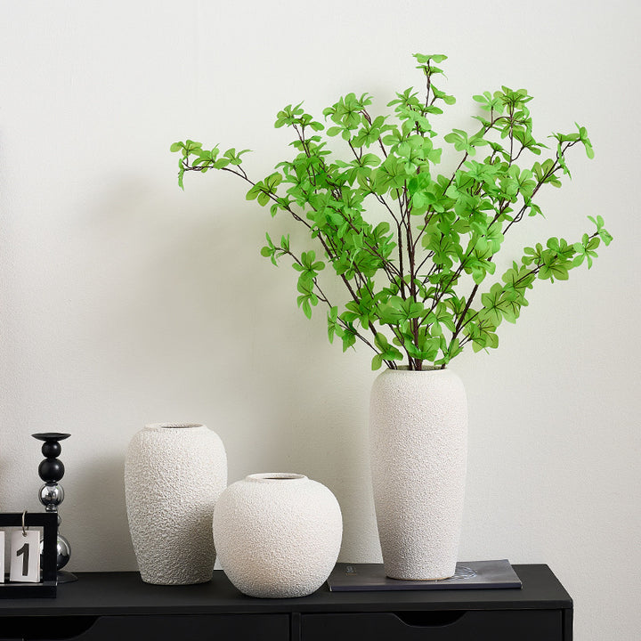 Stylish ceramic vase with textured design Stornfield