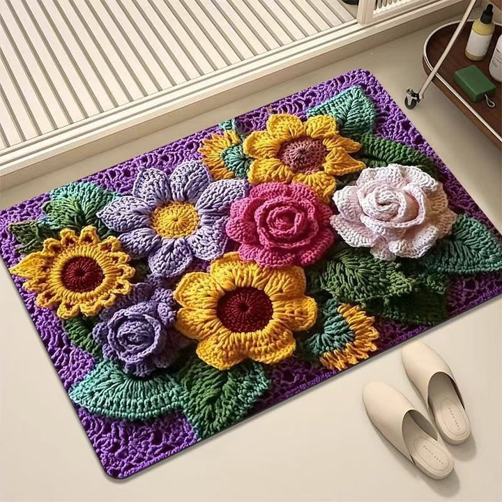 Luxurious Embroidered Floral Area Rug Stornfield