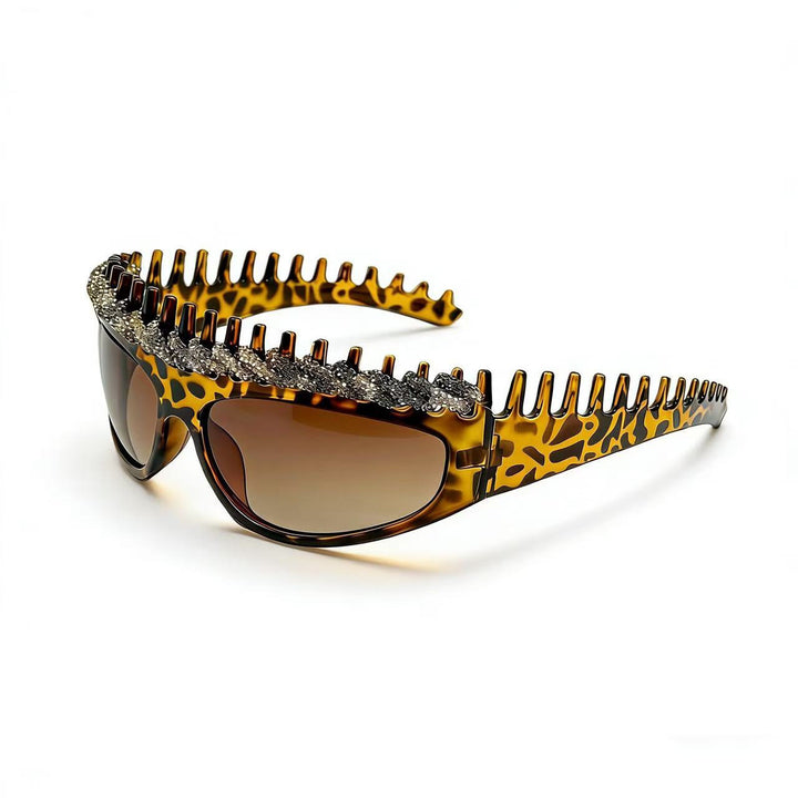 Ladies sporty sunglasses with intricate design and sparkling accents Stornfield
