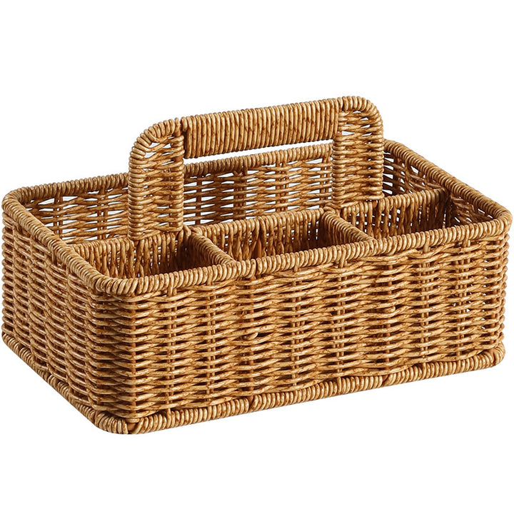 Unisex storage basket with compartments and practical carrying handle Stornfield