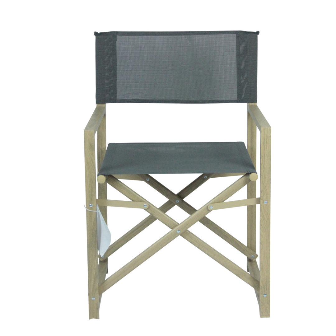Folding chair with backrest made of high-quality wood Stornfield