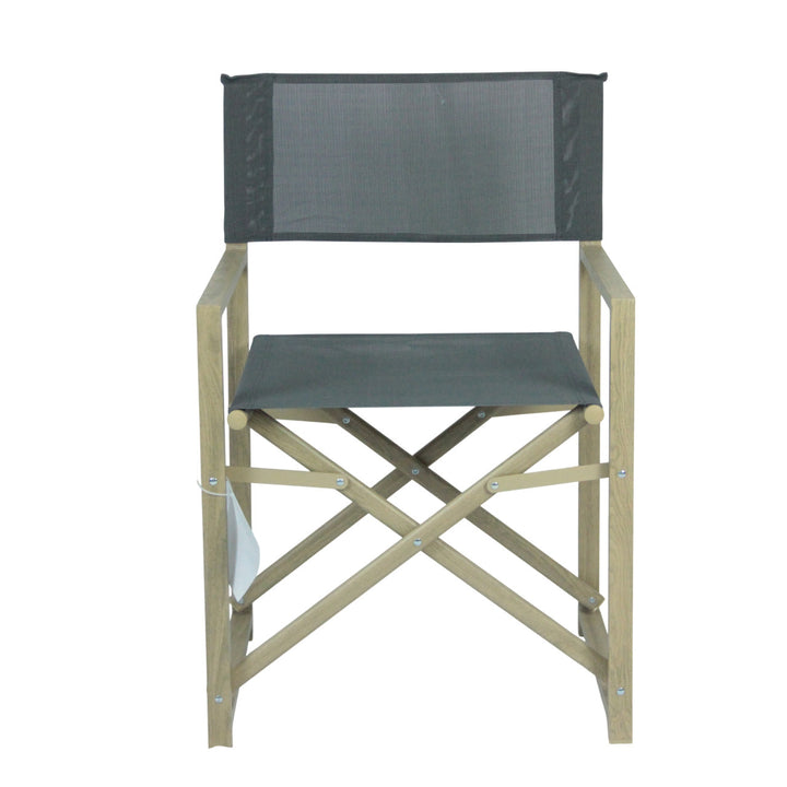 Folding chair with backrest made of high-quality wood Stornfield