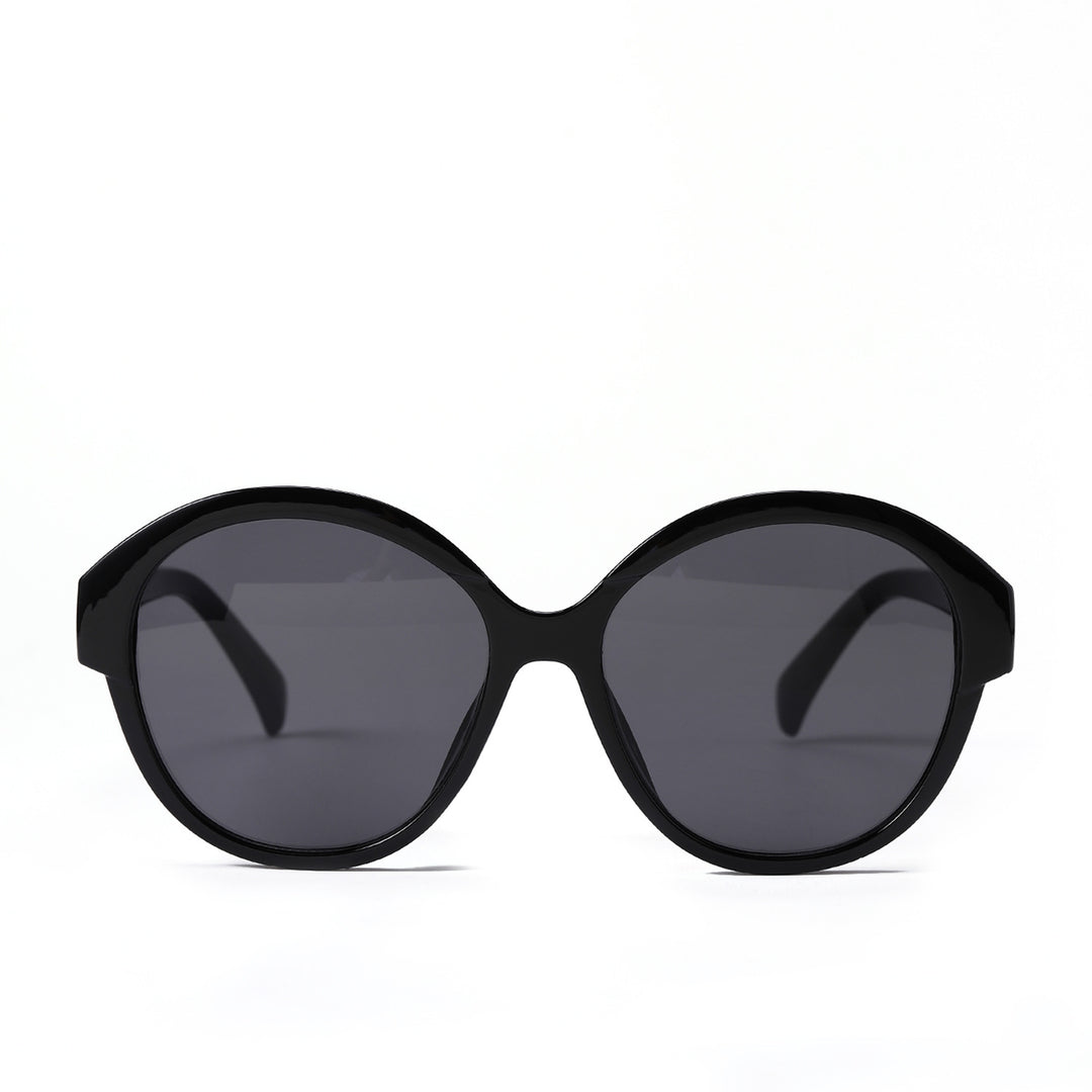 Women's round fashionable sunglasses with striking leopard pattern Stornfield
