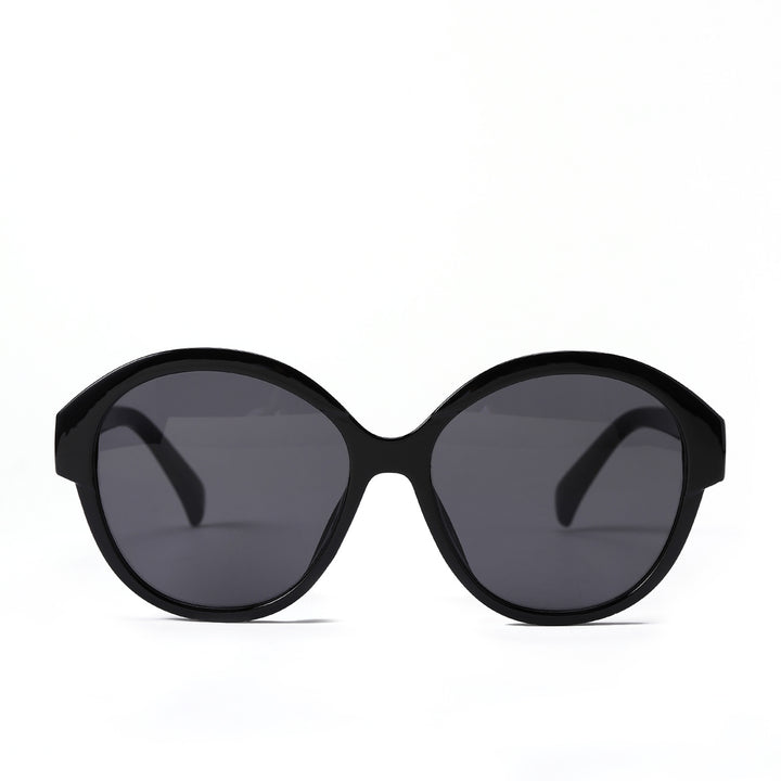 Women's round fashionable sunglasses with striking leopard pattern Stornfield