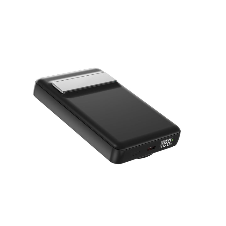 Portable power bank with multifunctional LED display and integrated cable management Stornfield
