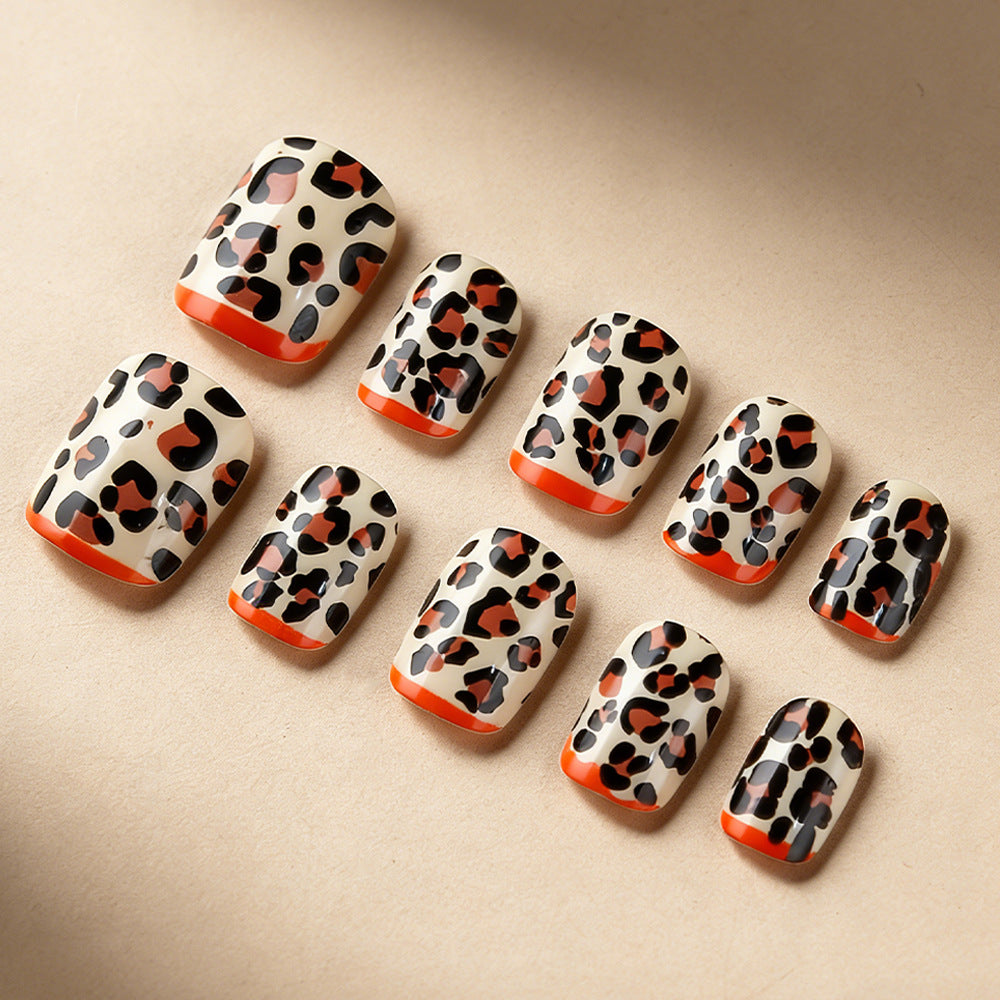 Artistic Leopard Print Nail Art Set Stornfield
