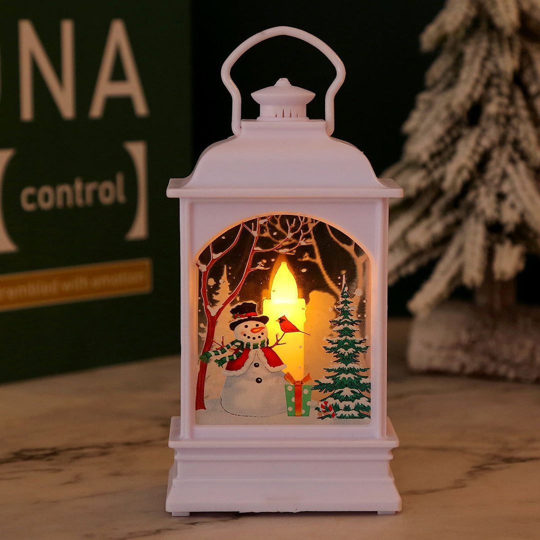 Nostalgic Christmas lantern with Santa motif Stornfield