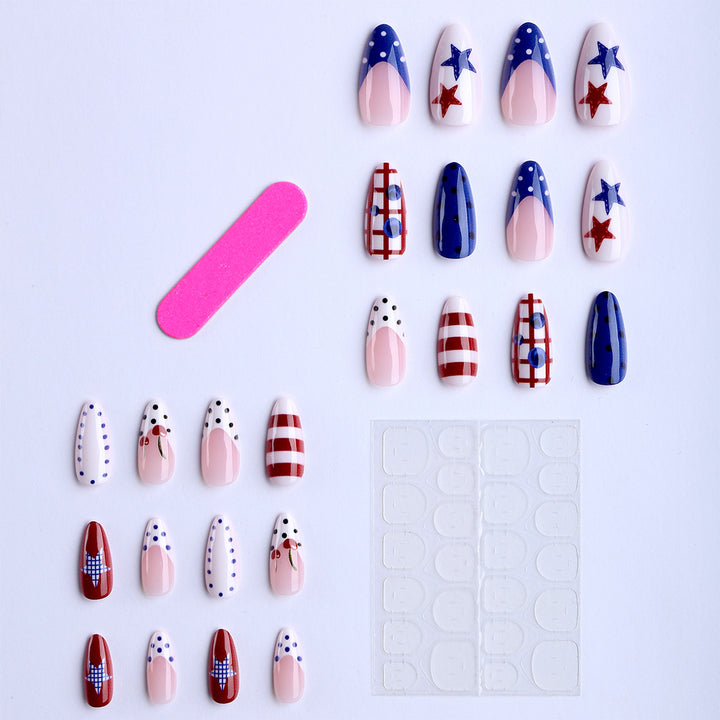 Artificial nails with unique graphic designs Stornfield