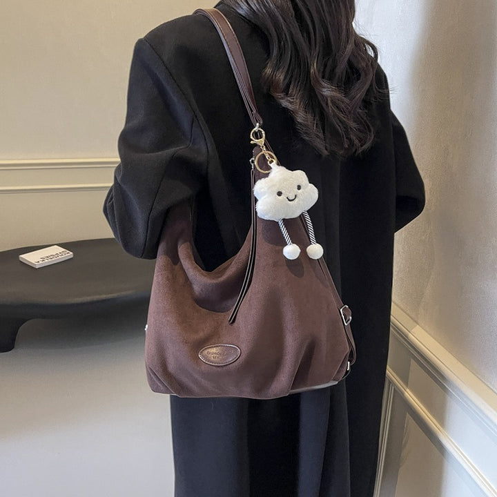 Soft Suede Slouchy Shoulder Bag