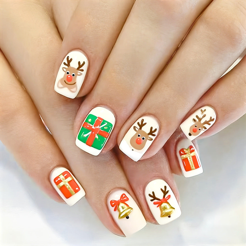 Whimsical Holiday-Themed Press-On Nails Stornfield