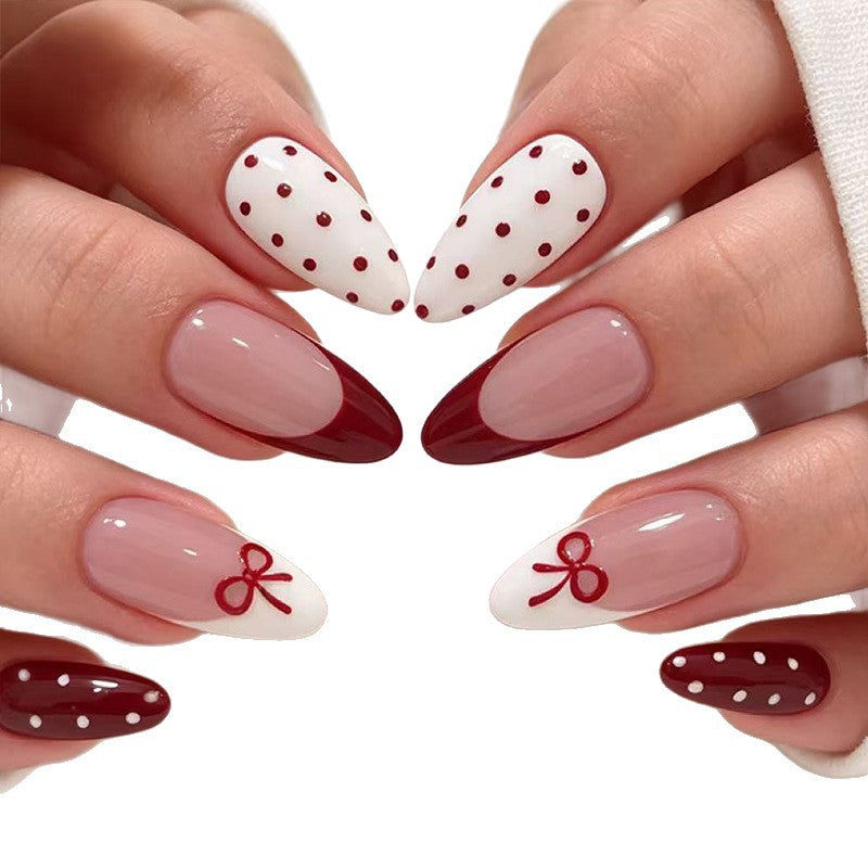 Elegant Almond Cupcake Nail Design Stornfield