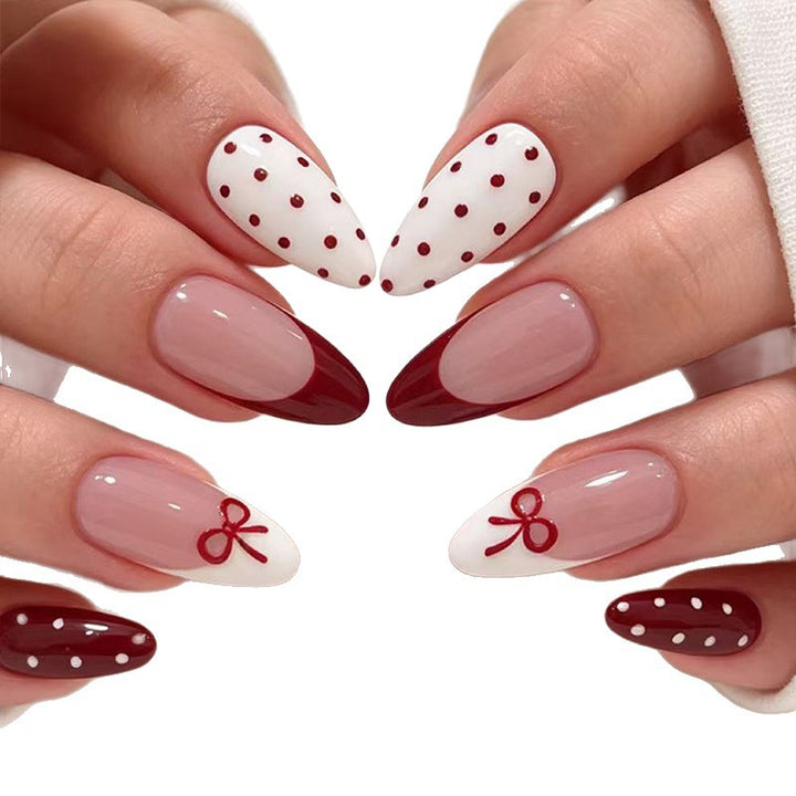 Elegant Almond Cupcake Nail Design Stornfield