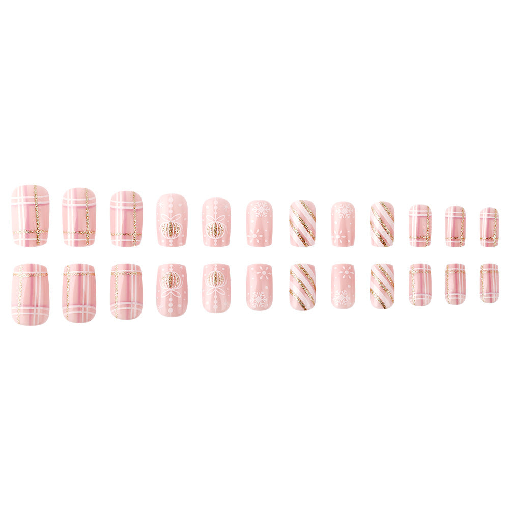Festive Themed Press-On Nail Art Set Stornfield