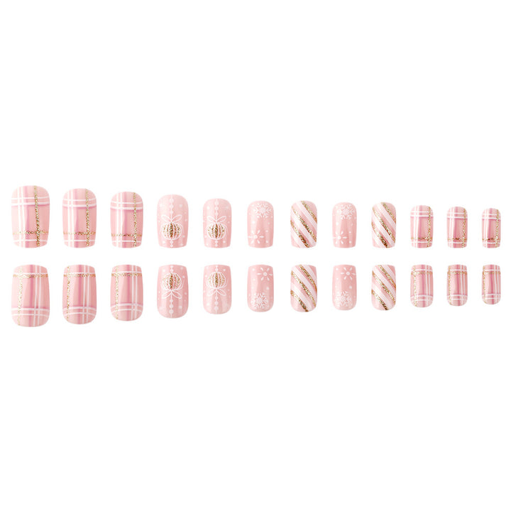 Festive Themed Press-On Nail Art Set Stornfield