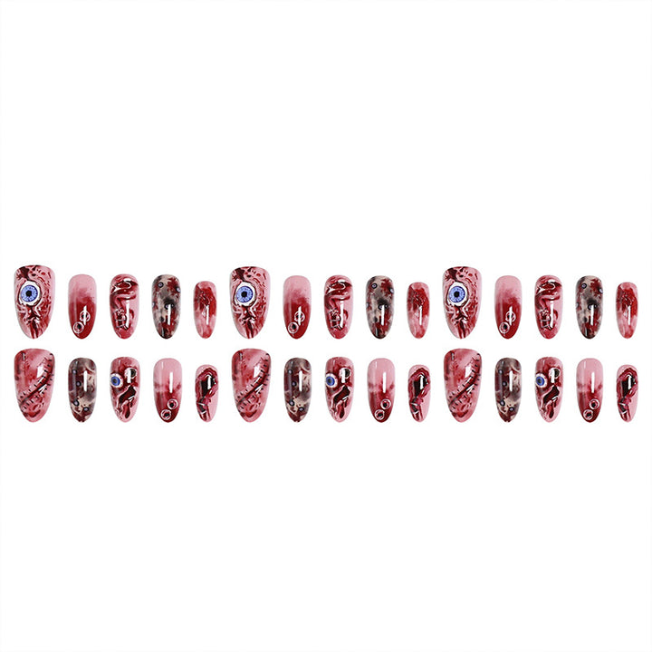 Creative artificial nail set with unique, artistic accents Stornfield