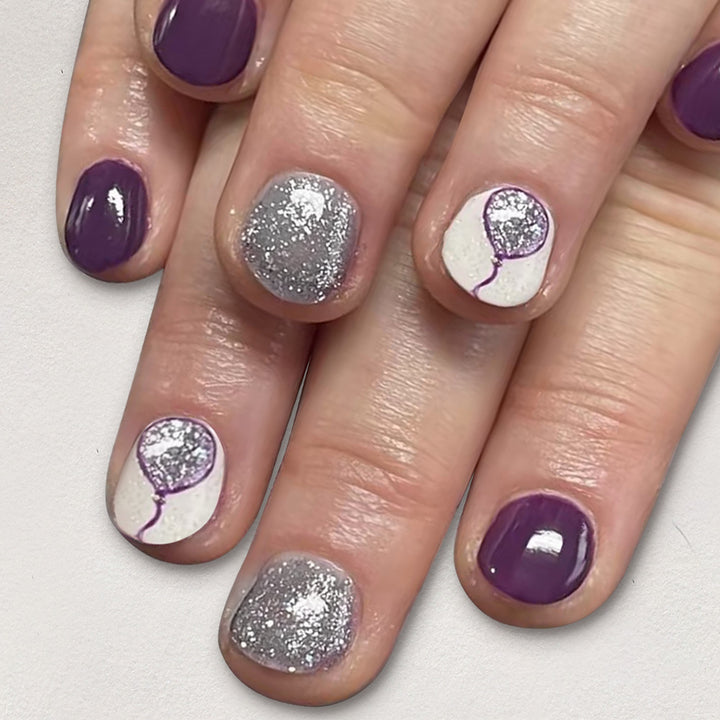 Creative Balloon-Themed Nail Art Set Stornfield