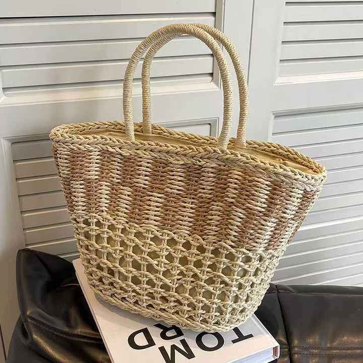 Basket bag with unique weaving structure Stornfield