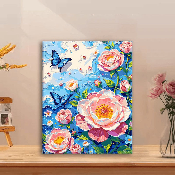 Floral Butterfly Canvas Art Print Stornfield