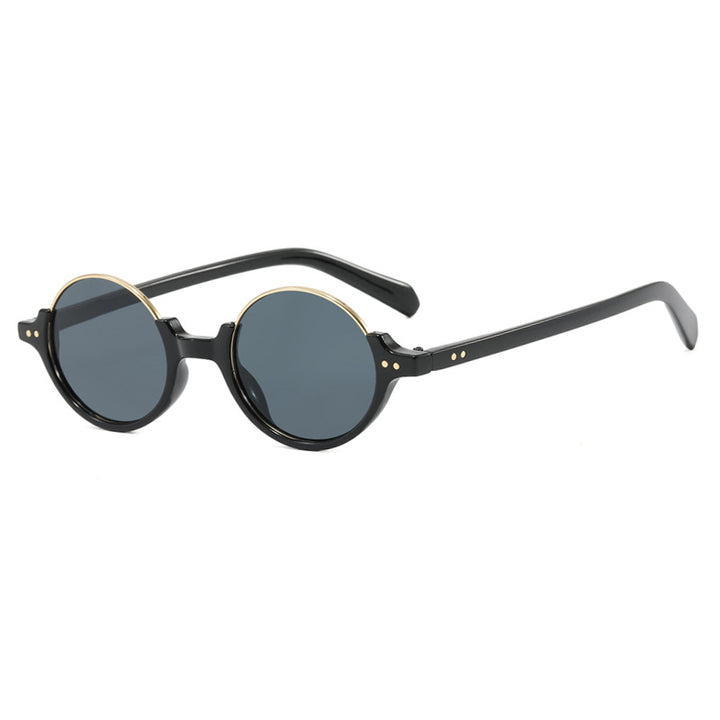 Women's round sunglasses with elegant plastic frame Stornfield