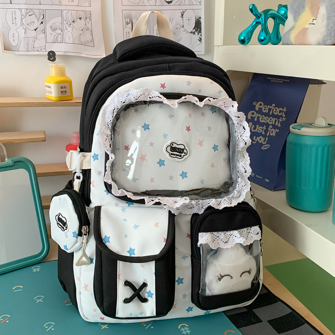 Whimsical Star-Embellished Cute Backpack Stornfield