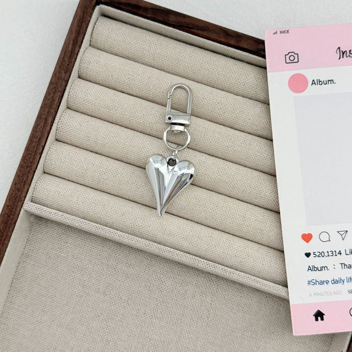 Heart-Shaped Clip-On Keychain Stornfield