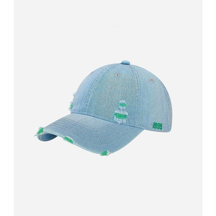 Vintage Distressed Denim Baseball Cap
