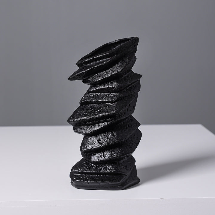 Abstract Textured Ceramic Sculpture Stornfeild