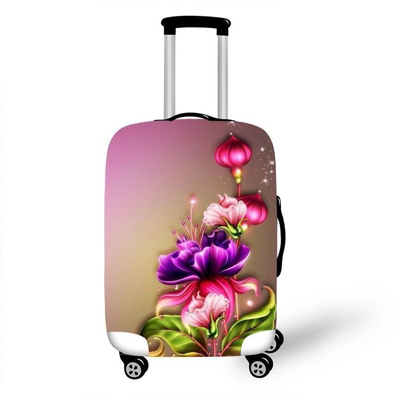 Women's hardshell travel suitcase with floral design Stornfield